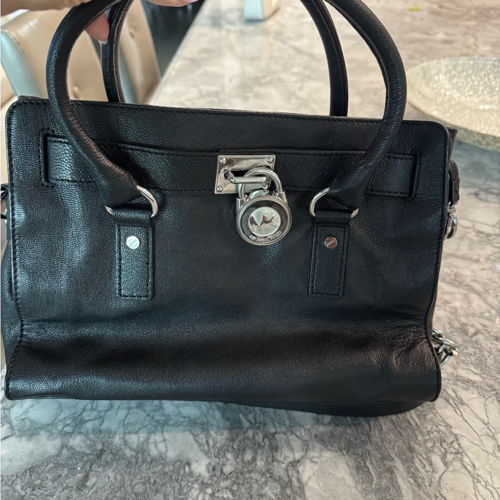 Black Leather Handbag